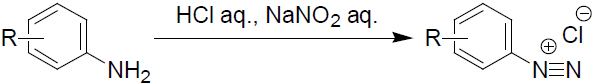 Diazotization reaction