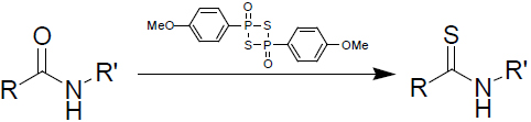Thioamide reaction with Lawesson's reagent