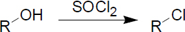 Chlorination with thionyl chloride